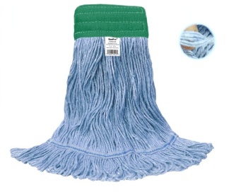 20 oz Blue Loop Mop with Green Wide Band